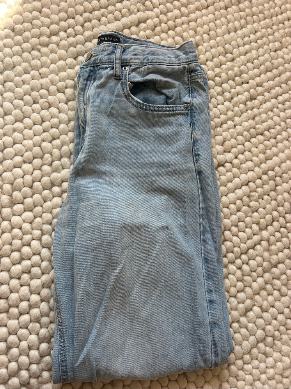 Lucky Brand Light Blue High-Rise Straight Jeans